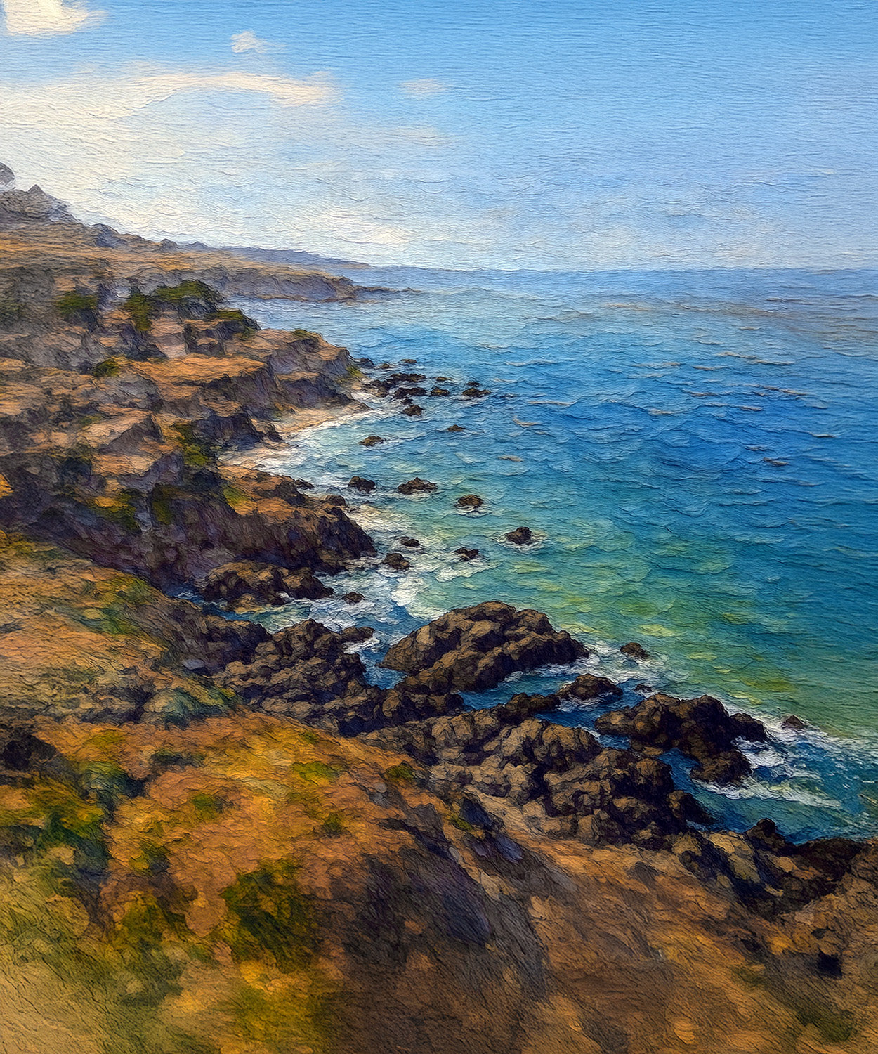 Cambria Coastline — Bluffs and Pacific Blue