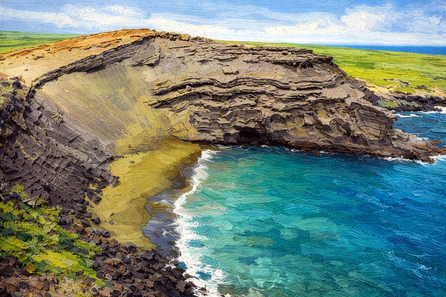 Green Sand Beach — Papaolea, Hawaiʻi