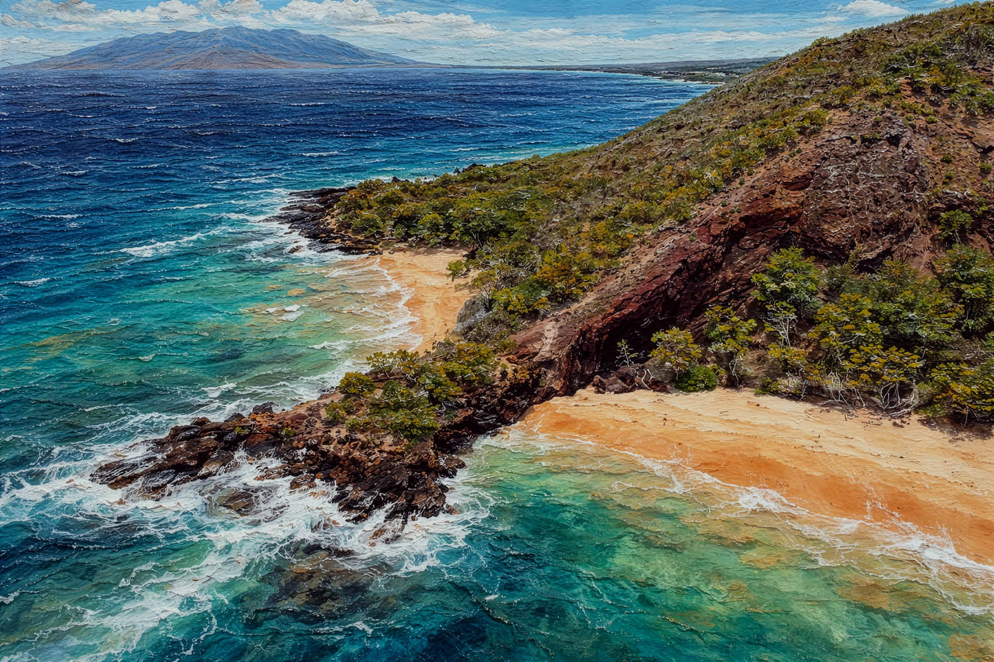 Makena Beach Aerial — Maui