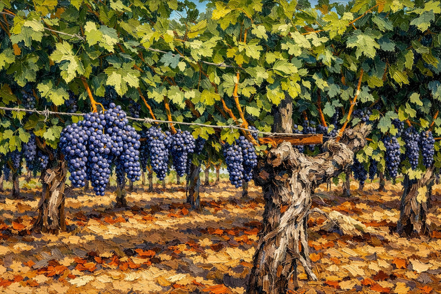 Harvest Rows — Napa Valley