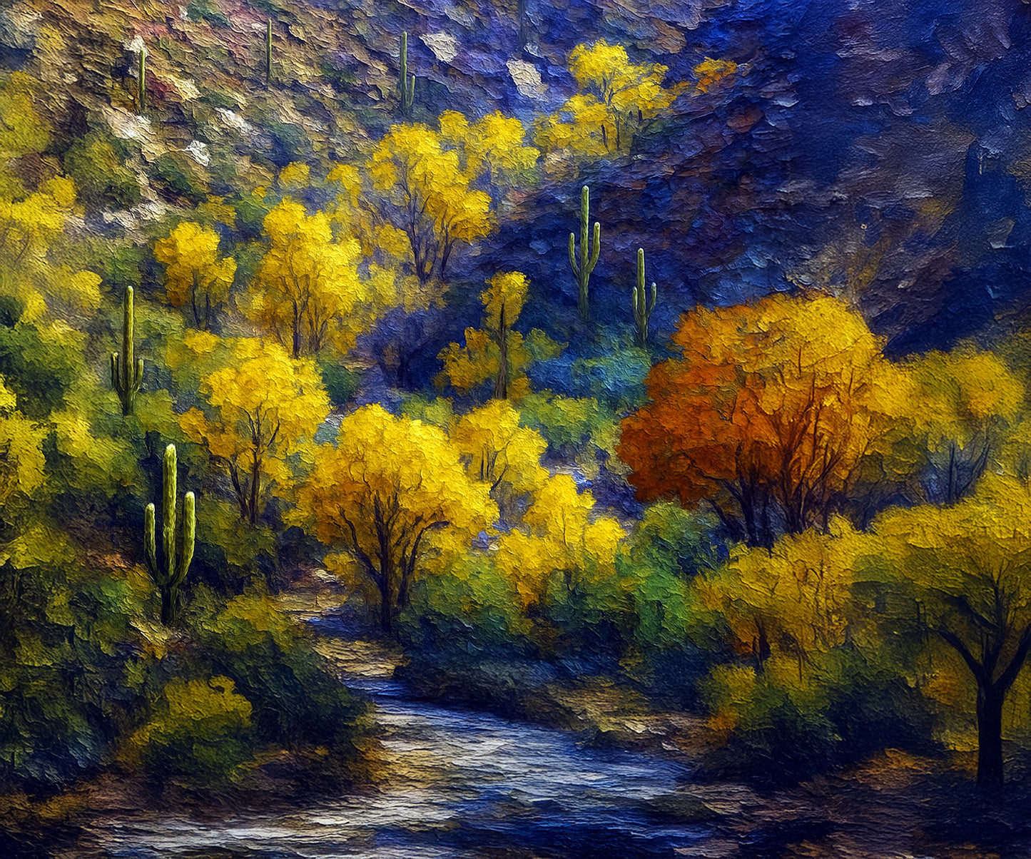 Late Fall Glow — Sabino Canyon Creek