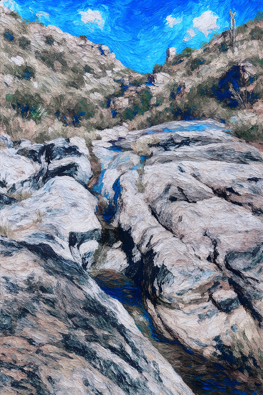 Desert Cascade — Maiden Pools Group of Ventana Canyon