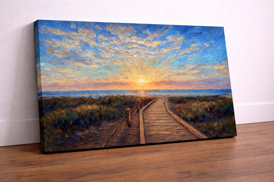 Boardwalk to Sunset – Cambria Coast