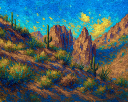 Pinnacles of Ventana — Trail Among the Saguaros