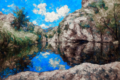 Reflections of Hutches Pool — Sabino Canyon