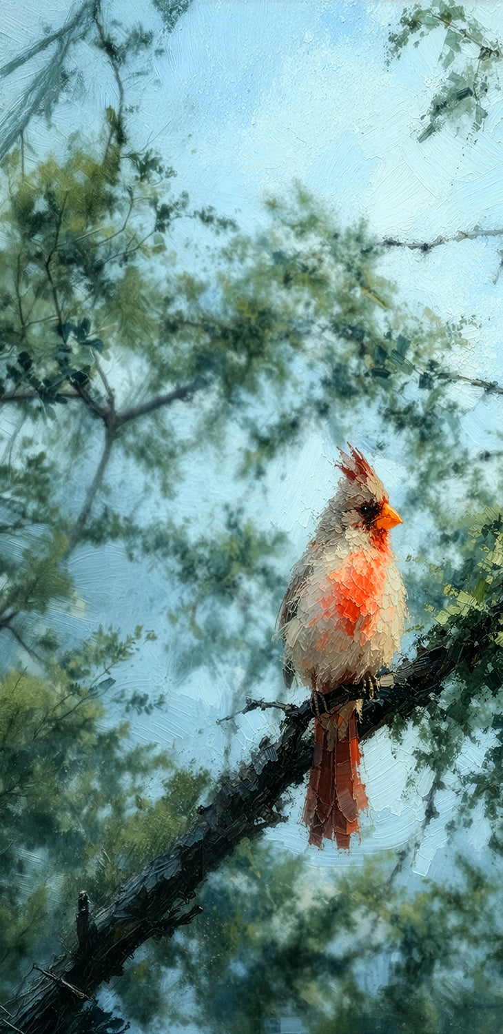 Desert Rivals – The Two Cardinals of Tucson Diptych