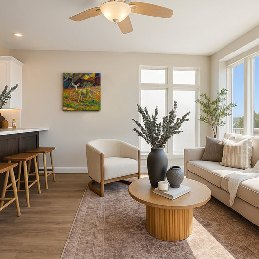 Deer in the Garden — Cambria