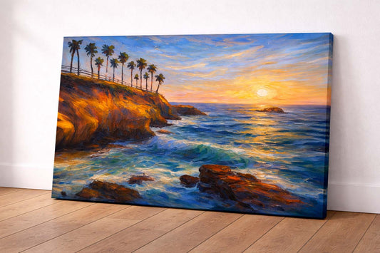 La Jolla Cove – Golden Cliffs at Sunset