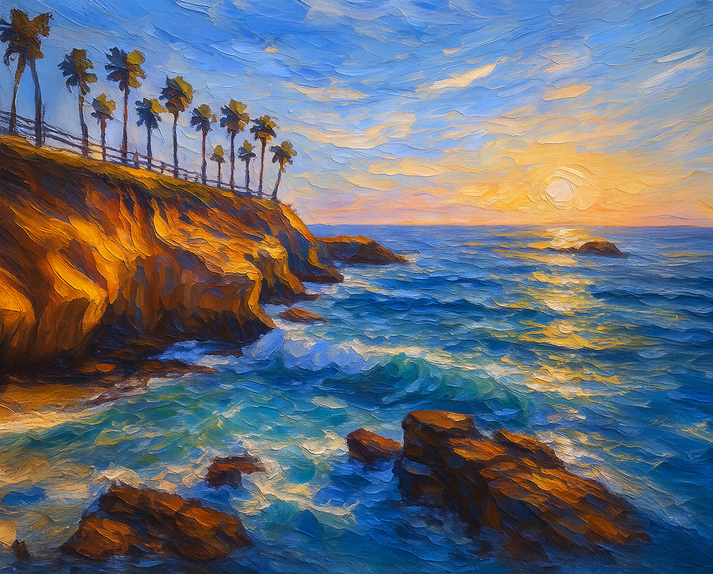 La Jolla Cove – Golden Cliffs at Sunset