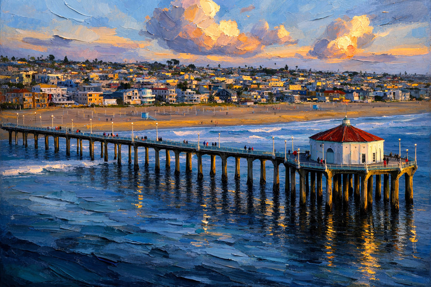 Manhattan Beach Pier – Twilight Reflections