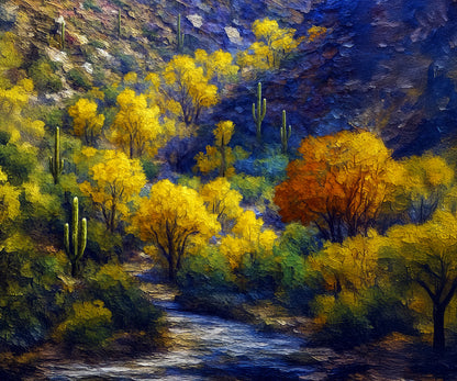 Late Fall Glow — Sabino Canyon Creek