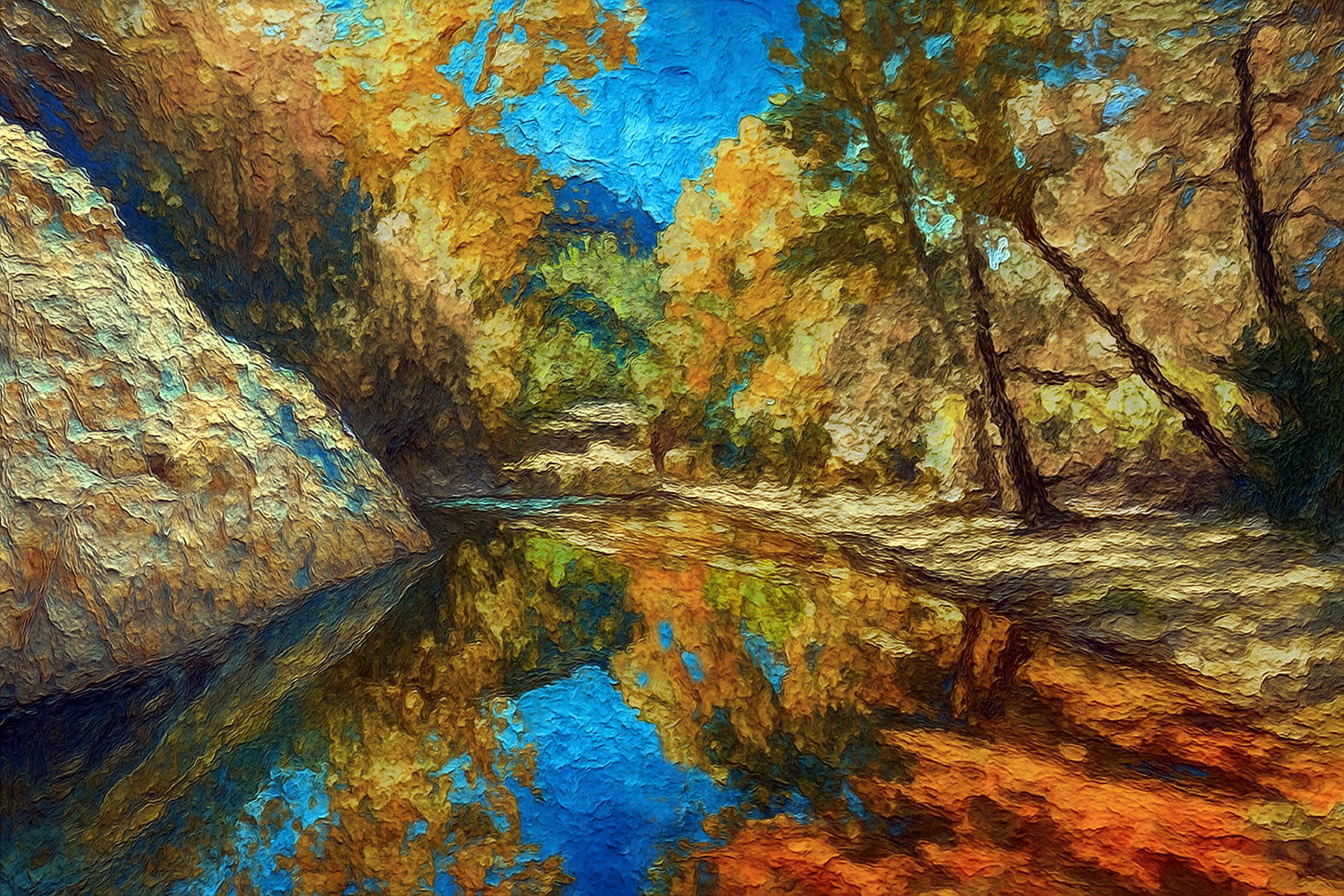 Sabino Canyon Creek – Late-Fall Reflections