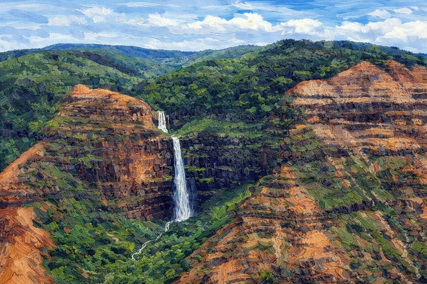Waimea Canyon Waterfall, Kauai