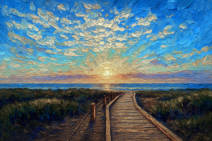 Boardwalk to Sunset – Cambria Coast