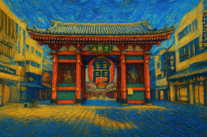 Kaminarimon Gate — Asakusa Evening Glow