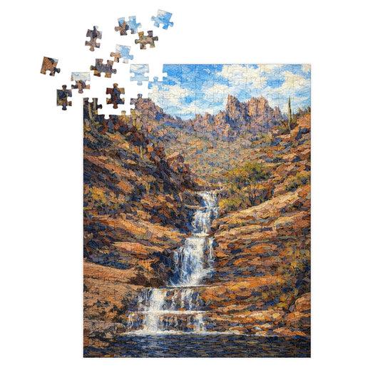 Seven Falls Jigsaw Puzzle with Tin