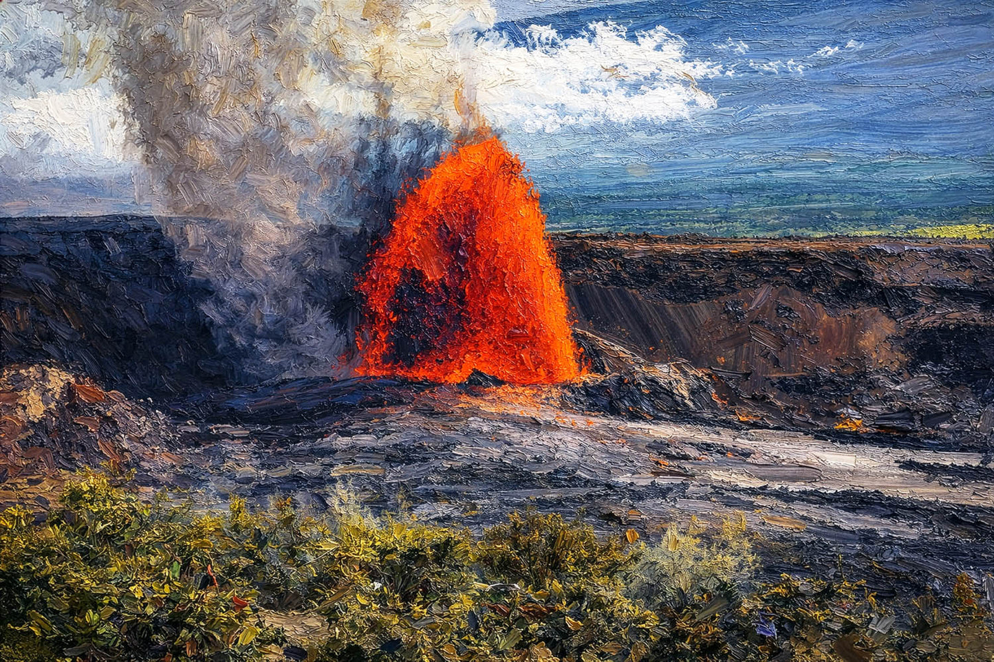 Eruption at Volcano National Park — Big Island, Hawaiʻi
